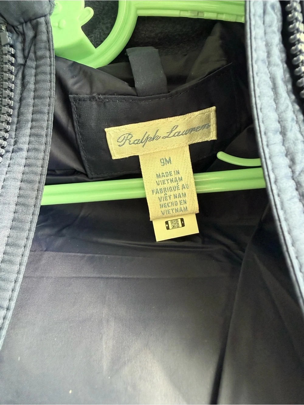 Ralph Lauren Navy Quilted Puffer Snowsuit with Hood